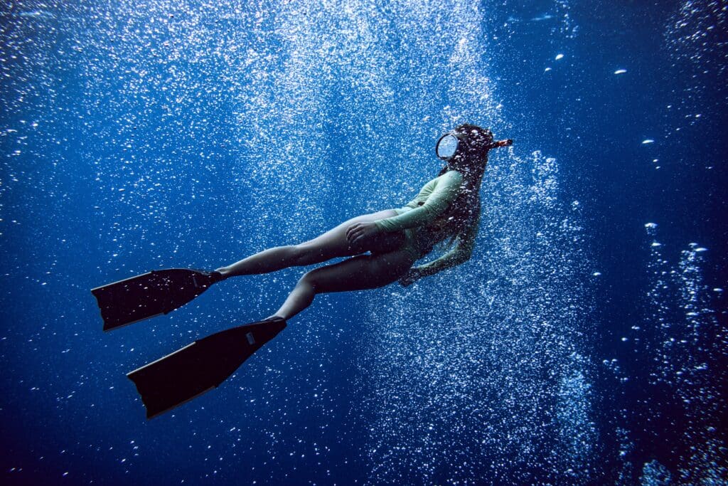freediving woman