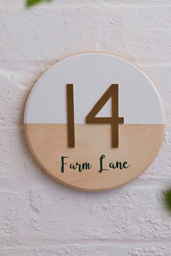 cricut made house number sign